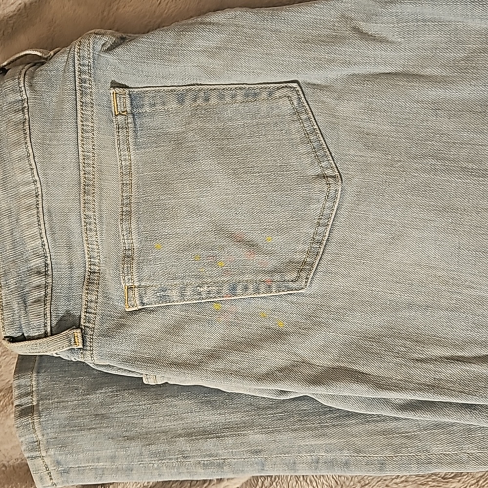 Tommy Hilfiger Boyfriend Size 10 /Paint Splatter
